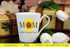 Mothers Day Sublimation Design, Mother Hero Friend PNG Product Image 3