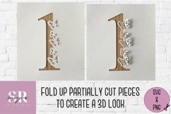 3D Butterfly number bundle| Paper cutting | 3d number SVG Product Image 4