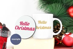 Christmas Mug & round Coaster Mockup, coaster & mug mockup Product Image 2