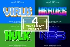 4 Text Effects editable words and fonts can be replaced Product Image 2