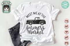 Farmers Market SVG Cut FIle, Vintage Truck SVG, Kitchen SVG Product Image 2