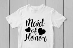 Maid Of Honor - Wedding SVG EPS DXF PNG Cutting Files Product Image 2