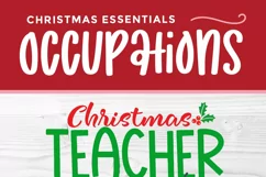 Christmas Teacher svg -Teacher Christmas Crew reporting duty Product Image 3