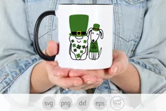 St Patricks Gnome and Dog SVG, Irish Gnome and Dog svg Product Image 4