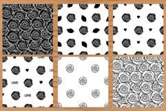 Roses. Flowers. 6 Seamless patterns. Product Image 1
