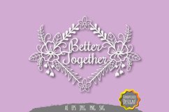 Better Together Papercut SVG Product Image 1