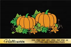 Pumpkin SVG PNG EPS DXF Files Thanksgiving SVG Halloween SVG Product Image 2
