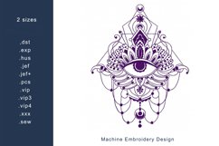 Mystic Eye Redwork Machine Embroidery Design 2 size Product Image 1