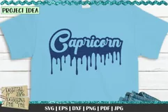 Dripping Capricorn Zodiac svg | Capricorn | Zodiac signs Product Image 3