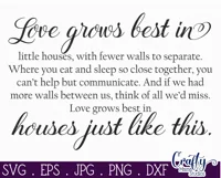 Love Grows Best Farmhouse Home Sign Svg Product Image 2