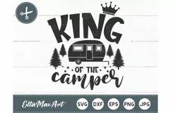 King of the camper SVG, camping svg, Camping Quote Svg Product Image 2