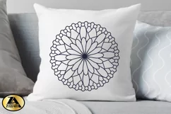 Flower Mandala SVG PNG EPS DXF Floral Mandala SVG Cut file Product Image 5