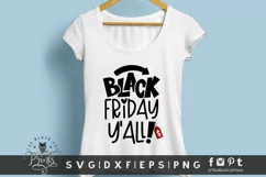 Black Friday Y'all! SVG | Funny Black Friday SVG Cut File Product Image 2