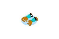 Electrician's Gloves Isolated. Product Image 1