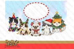 Christmas Cats Tin Design for Sublimation Product Image 2