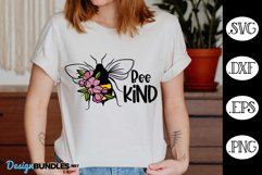Bee Kind SVG, Inspirational SVG Product Image 1