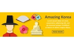 Amazing korea banner horizontal concept Product Image 1