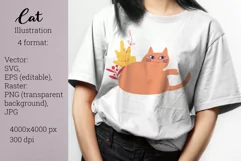 Cat SVG. Funny Cat. EPS. SVG. JPG. PNG. Product Image 1