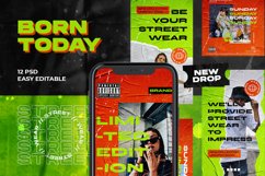 BORN TODAY-Instagram Template Product Image 1