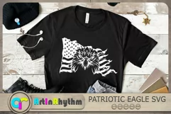 Eagle with American Flag Svg, 4th of July Svg, Eagle Svg Product Image 2
