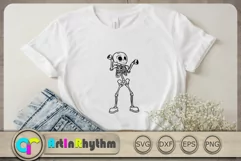 Skeleton Svg, Halloween Svg, Happy Halloween Svg, Spooky Svg Product Image 2