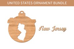 United States Ornament Bundle, Christmas Ornament SVG Product Image 2