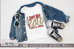 I Just Hit 100 Days of School Baseball | Png | Sublimation Product Image 2