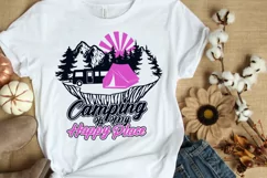 Camping Is My Happy Place SVG PNG DXF EPS Files Camping SVG Product Image 2