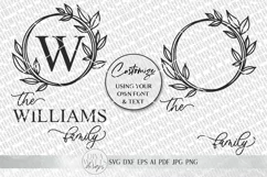Family Monogram SVG | Farmhouse Last Name Sign SVG Product Image 2