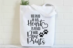 The Road to my Heart is Paved with Paw Prints SVG Cut File Product Image 2