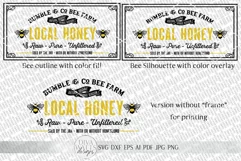 Local Honey Bee Farm SVG | Farmhouse Spring Sign SVG & more Product Image 3