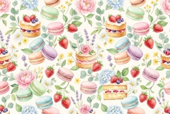 Watercolor seamless repeat pattern Mother's Day Product Image 1