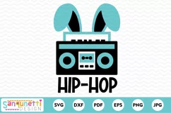 Hip Hop Easter | boom box SVG Product Image 2