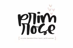 Primrose - Handwritten Script Font with Extras - Free Font of The Week Product Image 1