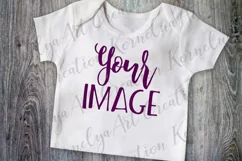 blank baby t-shirt mockup, mock up shirt, baby shirt photo Product Image 1