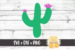 Cactus - Flower SVG File - SVG PNG DXF Cut Files Product Image 2