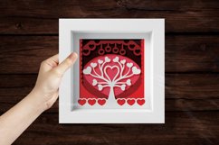 3D Papercut Layered Heart Tree with Decoration Illustration Product Image 3
