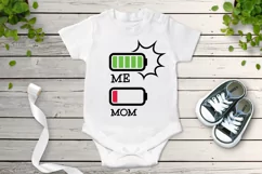 Family Battery Levels SVG, Parents Energy SVG,Clipart Battey Product Image 2