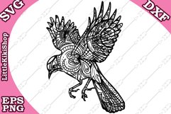 Zentangle bird Svg ,mandala Bird Svg,Zentangle animal Svg, Product Image 1