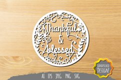 Thankful & Blessed SVG Product Image 1