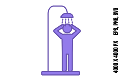 Colored Shower Icon Product Image 1