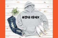 #12th Grade SVG Cut File - Back to School DXF EPS PNG JPG Product Image 5