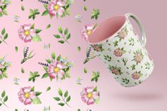 Watercolor floral pattern. Digital paper Product Image 2