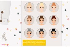 Girl clipart avatar, female logo, social brand LVB53 Eliza Product Image 3
