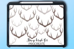 Reindeer Stamp Brush - Procreate Brush Product Image 1