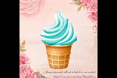 100 Ice Cream Clip Arts, Birthday Party, Kid Scrapbook Product Image 3