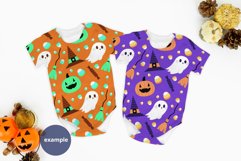Halloween twin baby bodysuit mockup, 2 baby bodysuits mockup Product Image 3