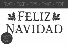 Feliz Navidad SVG |Christmas Cut File Product Image 2