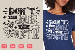 Don't ever doubt| Motivational quote| SVG Product Image 1
