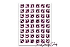 Cats Silhouette,Digital Collage Sheet,Flowers Square,Cats Product Image 2